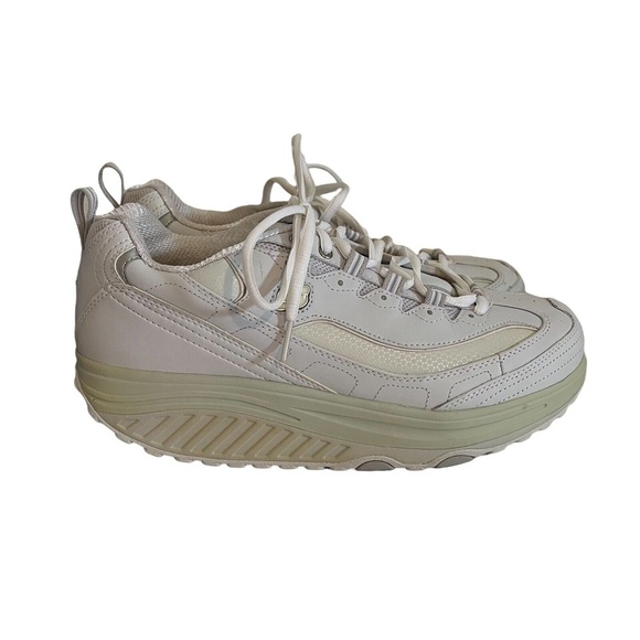 Skechers Shape Ups Woman’s Size 10 White Toning Walking Shoes - Picture 4 of 9
